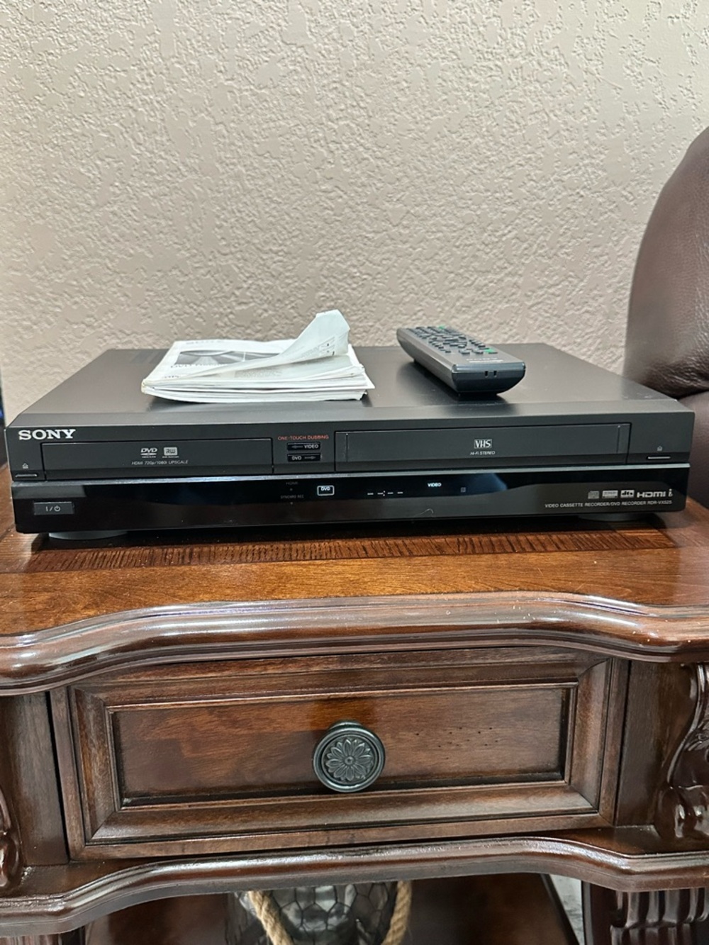Sony Black DVD VHS Combo Player with Remote